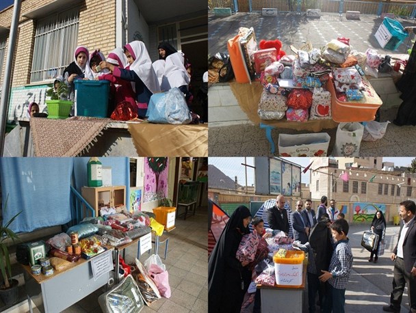 کمک 100 میلیون ریالی دانش آموزان و فرهنگیان مهدیشهری به زلزله زدگان کرمانشاه