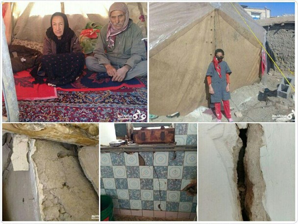 دیوار های ترک خورده کوزران منتظر یک تلنگر تا آوار شدن/ مردمی که در کوچه ها شب را به صبح می رسانند/ چادر نداریم