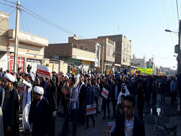 راهپیمایی ضد آمریکایی- صهیونیستی مردم اهواز برگزار شد