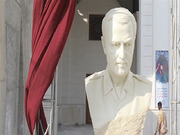 آیین رونمایی از سردیس سردار شهید سلیمانی در بندرعباس