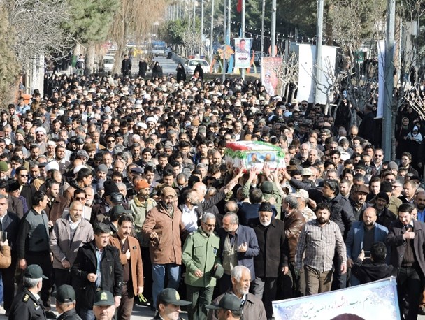 مراسم با شکوه وداع با شهید مدافع حرم در درگز