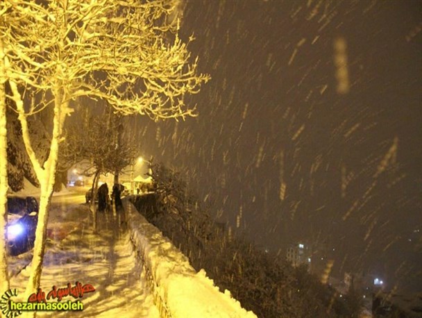 شب برفی پاوه