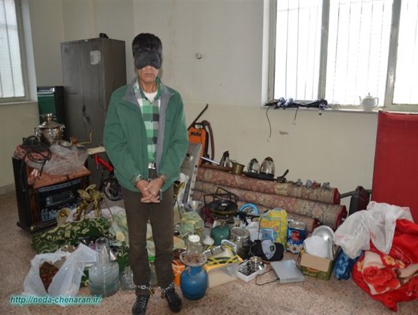 دستگیری سارق حرفه ای با ۱۷ فقره سرقت+تصاویر