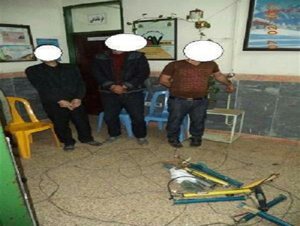 دستگیری سارق سیم برق  در حین سرقت در صومعه سرا