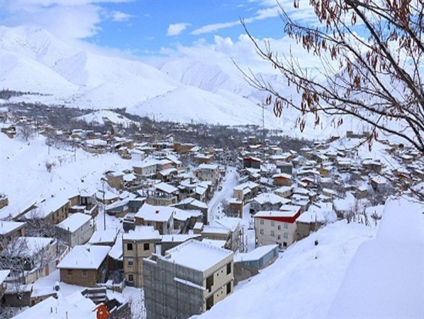 نمای زمستانی شهر کلور در جنوبی ترین نقطه استان اردبیل/ تصاویر