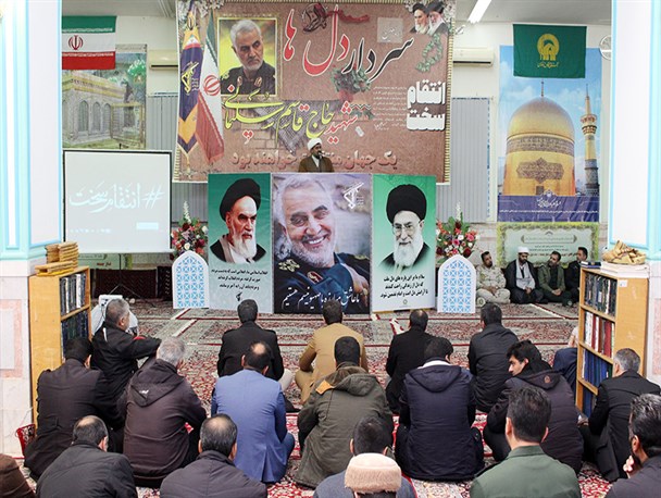 مراسم اربعین سردار سلیمانی در سرخس