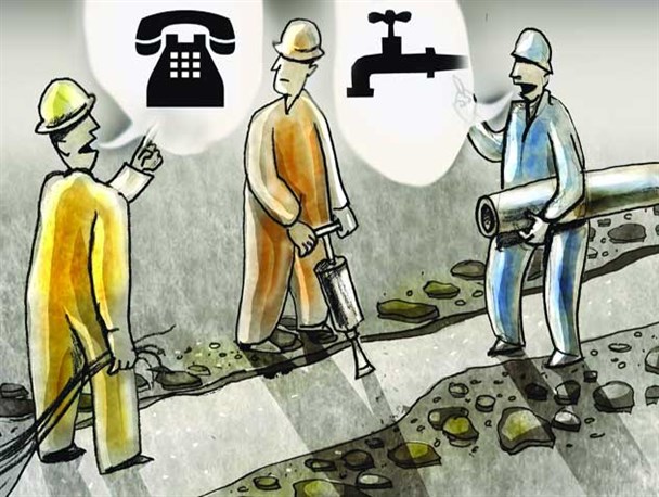 گلایه های مردمی از وضع نامطلوب راه های شهری دالاهو