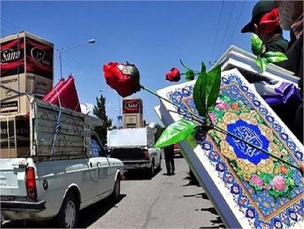 اهدای جهیزیه 900 میلیونی به نوعروسان مینابی