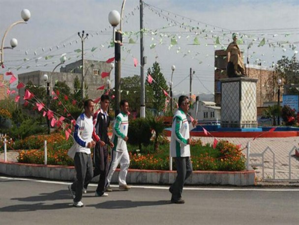 مشعل المپیاد ورزشی وارد کردکوی می شود