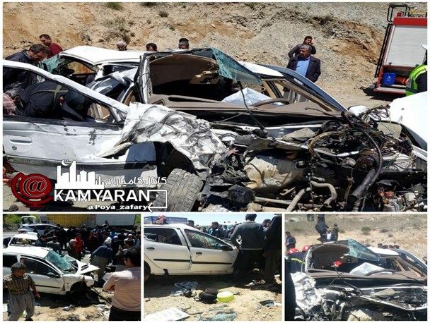 7 کشته و زخمی بر اثر تصادف در جاده سنندج کامیاران
