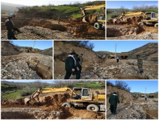 مسیر روستای انبارته بازگشایی شد