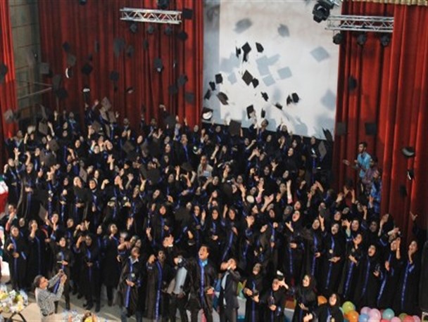 جشن فارغ التحصیلی دانشجویان دانشگاه پیام نور +تصویر