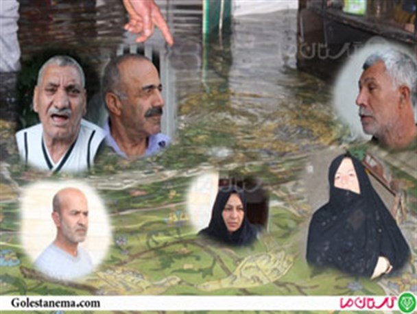 پس از گذشت 2سال اعتراض به آب گرفتگی منازل در الغدیر گرگان همچنان ادامه دارد + فیلم و تصاویر