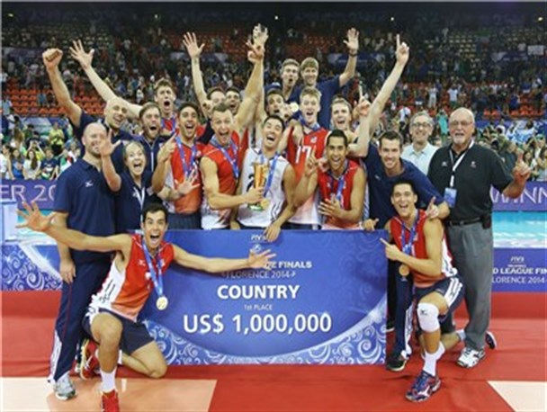 رکوردهای تیم والیبال آمریکا