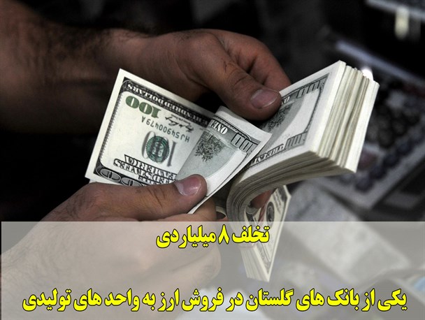 تخلف 8 میلیاردی یکی از بانک های گلستان در گرانفروشی ارز