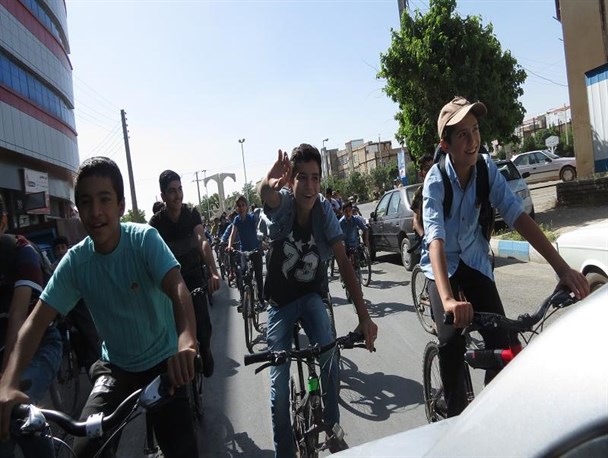 همایش دوچرخه سواری در دهگلان برگزار شد+ تصویر