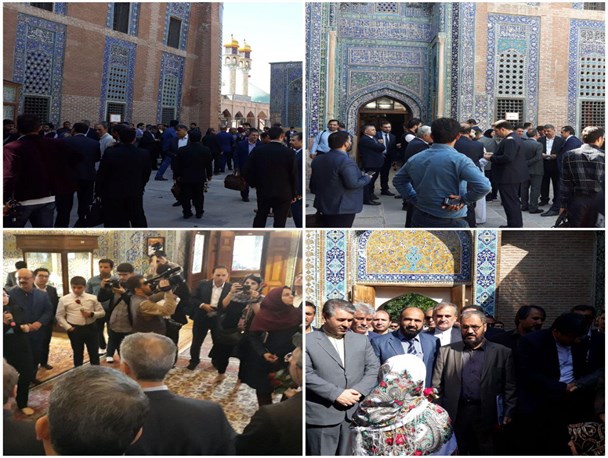 مراسم استقبال از میهمانان اجلاس اکو در مجموعه جهانی شیخ صفی الدین اردبیلی+تصاویر