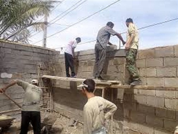 ساخت مدرسه پدگی شهرستان میرجاوه به همت گروه های جهادی بسیج دانشجویی
