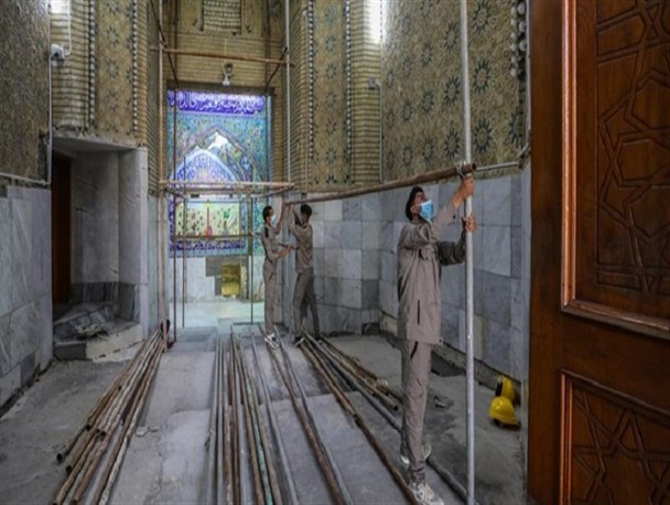 بازسازی ورودی‌های حرم حضرت عباس (ع) آغاز شد