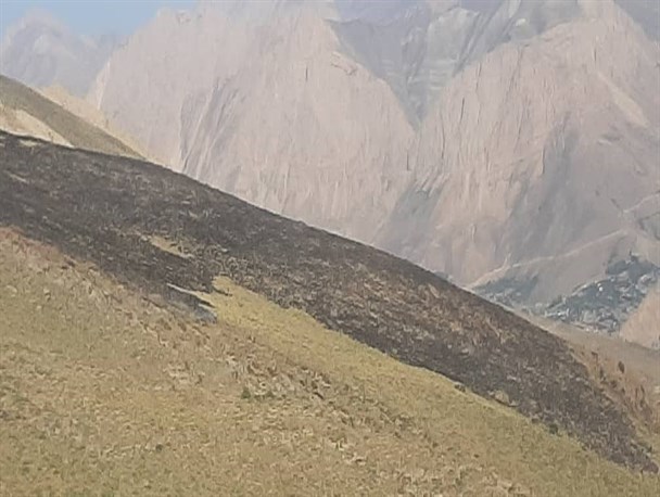 مهار آتش‌سوزی در مراتع "رینه" آمل