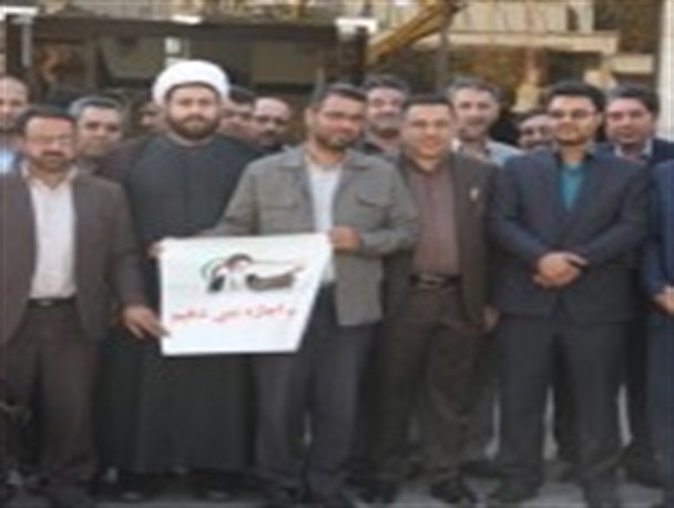 مسئولین تاکستان به کمپین”ماهم اجازه نمی دهیم”پیوستند