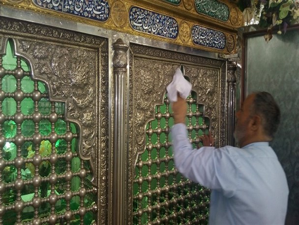 آیین غبارروبی حرم مطهر امامزاده جعفر(ع) در پیشوا برگزار شد + تصاویر