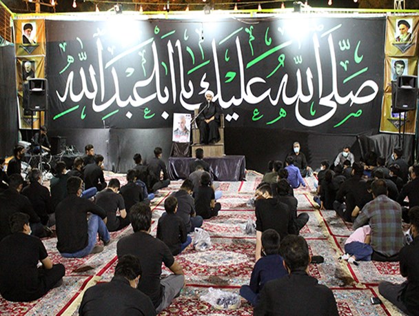 برگزاری مراسم شب عاشورا با رعایت پروتکل‌های بهداشتی در سرخس