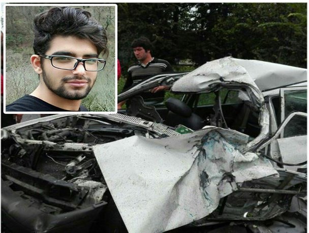 فوت جوان 22 ساله املشی در حادثه تصادف + عکس