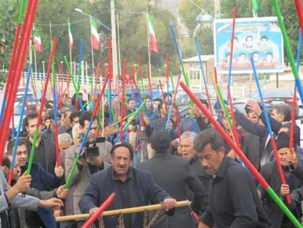 نگاهی به آیین شاخسی «شاه حسین، وای حسین» در نیر +تصاویر