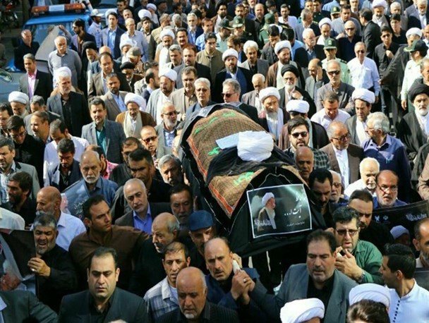 تشییع پیکر آیت‌الله معصومی‌ در مشهدمقدس