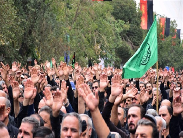 تجمع عزاداران قزوینی در روز تاسوعای حسینی +تصاویر