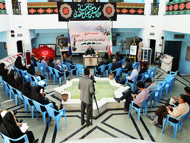 نشست خبری فرمانده سپاه ثارالله استان کرمان به مناسبت هفته دفاع مقدس