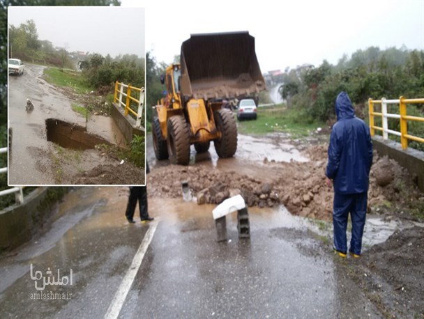 آبگرفتگی و رانش زمین در بخش کلاچای