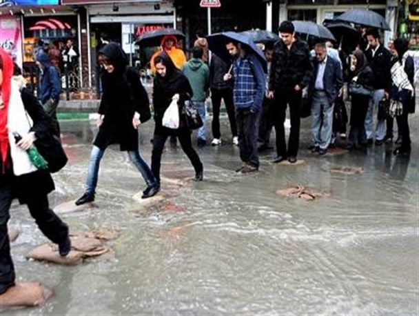 بارش باران سراسر مازندران را فرا گرفت