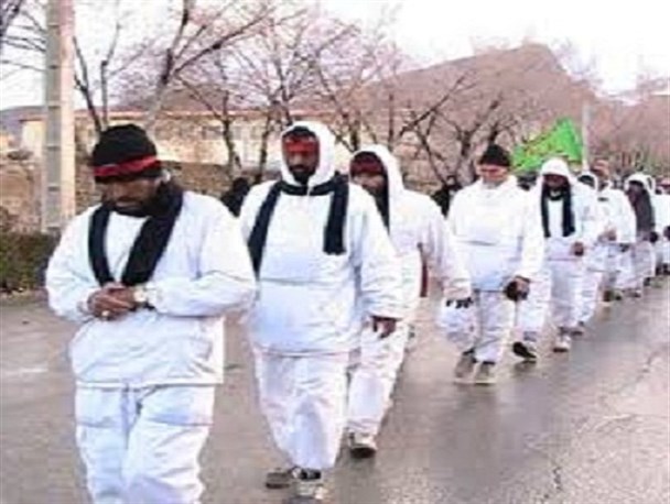 حضور کاروان پیاده انصارالحسین در دهاقان