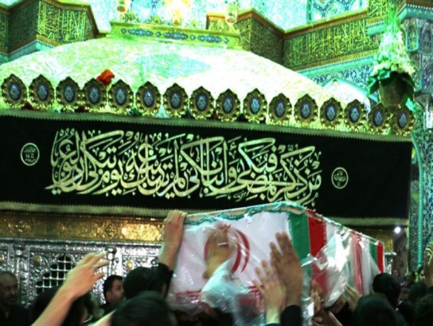 تشییع با شکوه شهید سبز پوش قمی در روز ششم محرم + تصاویر