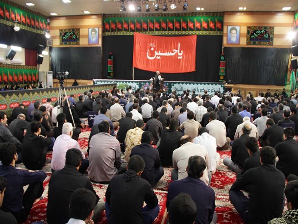مراسم سوگواری حسینی در حسینیه عاشقان ثارالله بوشهر/ تصاویر