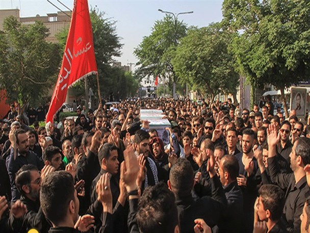 تشیع شهید نادر حمید در اهواز