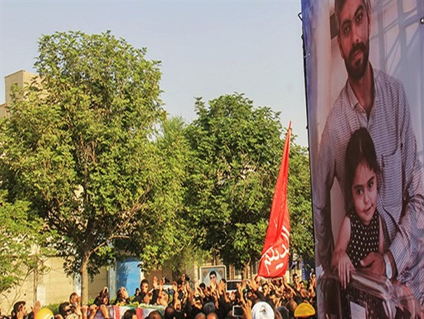 پیکر مطهر شهید نادر حمید در اهواز تشییع شد