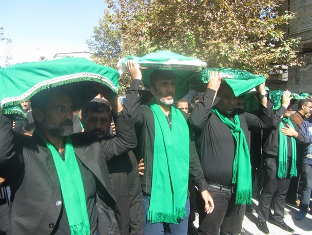 گزارش تصویری آئین سنتی علم بندان در هیئت رضوی کردکوی