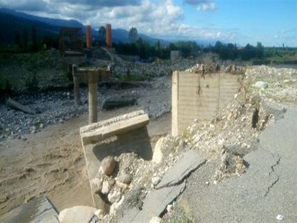 خسارت میلیاردی سیل به شهرستان عباس‌آباد