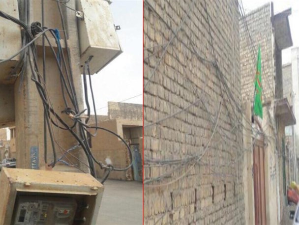 خطر برق‌گرفتگی در کمین دانش آموزان مدرسه‌ای در جمکران! +تصاویر