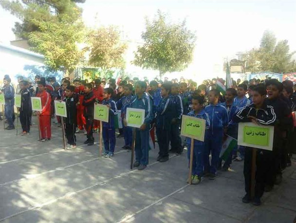 برگزاری افتتاحیه المپیاد ورزشی درون مدرسه‎ای در خلیل آباد