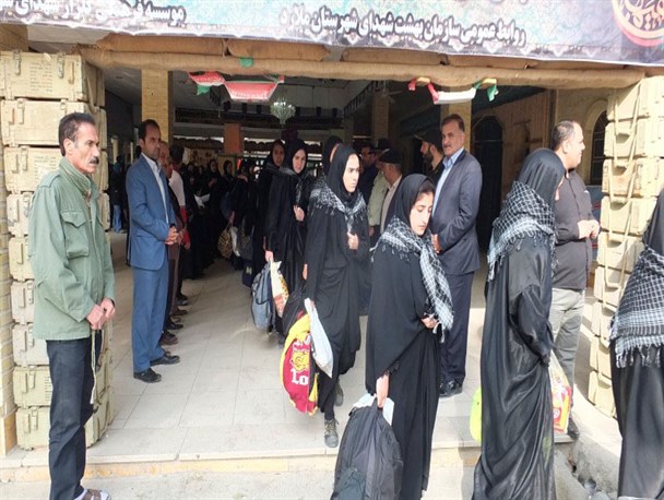 اعزام کاروان دانش آموزان ملاردی برای بازدید از مناطق جنگی + عکس