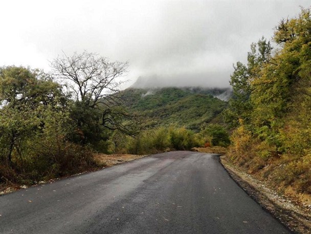 روستای کوهستانی «قوشه چشمه» گالیکش به سمت کلاله آسفالت می‌شود + تصاویر