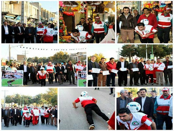 حرکت ارزشمند رکورددار کشوری حرکات نمایشی با توپ به نفع زلزله‌زدگان+ تصاویر