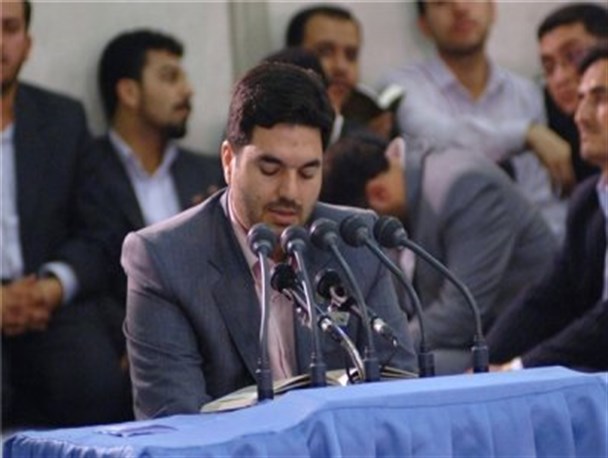 قاری بین المللی حاج حمید رضا احمدی وفا مهدیه فردوس را ملکوتی کرد
