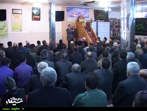 استاندار اردبیل با اهالی گرمی در مسجد جامع این شهر دیدار کرد