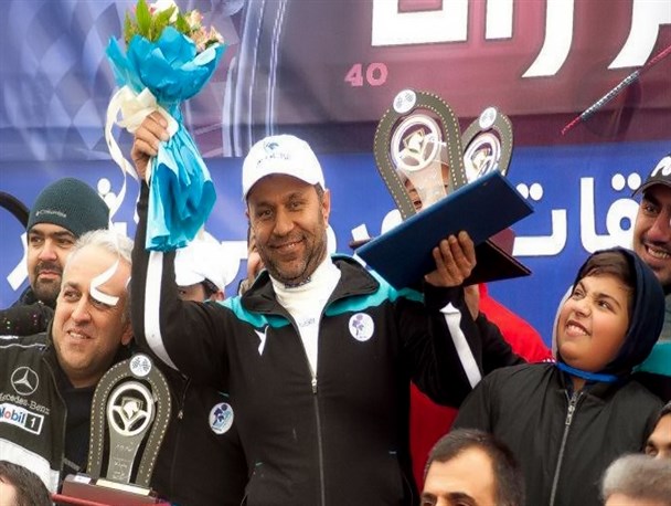 راننده البرزی در سکوی اول مسابقات اتومبیل رانی سرعت جای گرفت + تصاویر