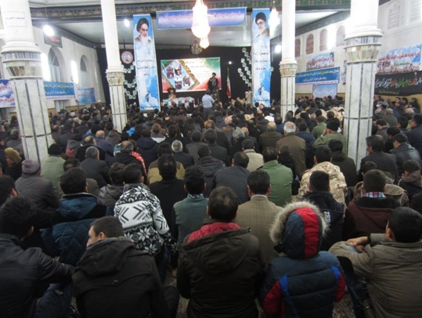 مراسم بزرگداشت سالروز خاکسپاری شهدای گمنام آبی‌بیگلو شهرستان نمین